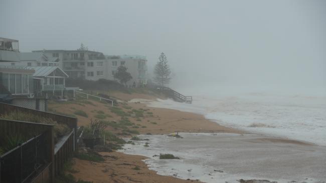 The homes on Collaroy Beach are vulnerable to erosion. Picture: John Grainger