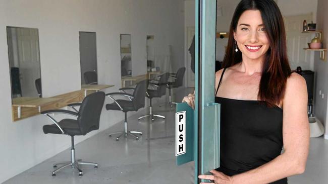 NEW BEGINNING: Peri Duffy is excited for her new adventure as the doors to her salon Peri Hair Studio opened yesterday in Coral Cove. Picture: Mike Knott BUN190219PER1