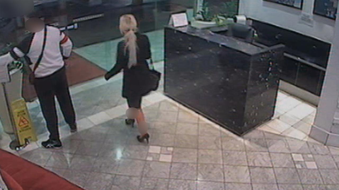 CCTV footage of Kayirici with one of the women he raped and robbed after pretending to be a client.