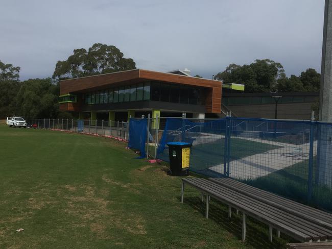 Players are locked out of the Dunlop pavilion at Lucas Reserve, due to months-long delays. 