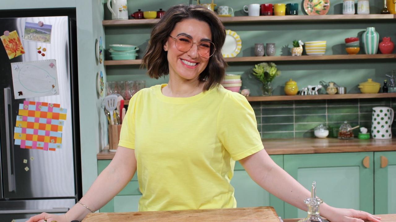 TV cook Alice Zaslavsky on the set of her new TV show A Bite to Eat with Alice. Picture: ABC