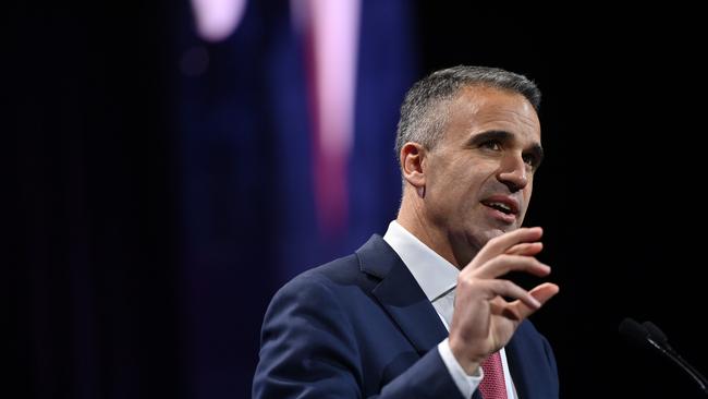Premier Peter Malinauskas announcing South Australia's Housing Roadmap in mid-2024 Picture: Keryn Stevens