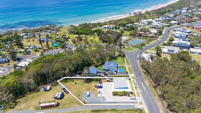 This beachside commercial property is nestled behind the Reflections Holiday Park at Corindi Beach.