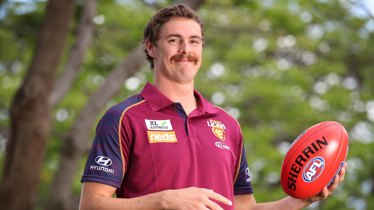 Joe Daniher in his new Lions kit. Picture: Jono Searle/Getty Images