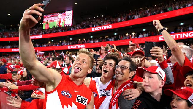 Crowd favourite Isaac Heeney keeps the memberships ticking over. Picture: Phil Hillyard