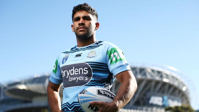 Tyrone Peachey poses during a New South Wales Blues State of Origin training session. Photo: Getty Images