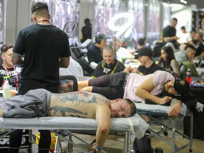 Nearly 15,000 people are expected to visit the Australian Tattoo Expo this weekend. Picture: Alex Coppel