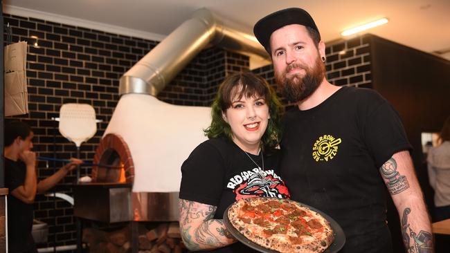 Red Sparrow Pizza owners Shelly Scott and Michael Craig. Picture: Josie Hayden