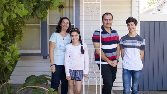 Stephanie and Peter Kakris, pictured with their children, helped launch ScreenCoach.