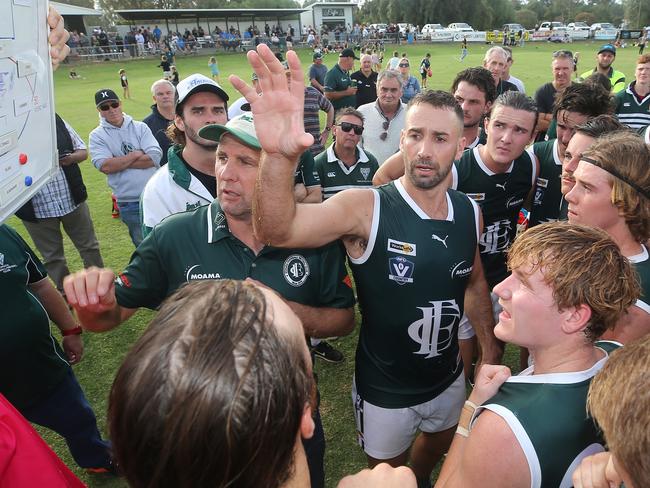 Goulburn Valley Football League, round 1, Rocester Tigers Vs Echuca Murray Bombers,  at Rochester, Echuca won 15-12-102 v 6-12-48, coach Andrew Walker, 1,   Echuca Murray Bombers,   Picture Yuri Kouzmin