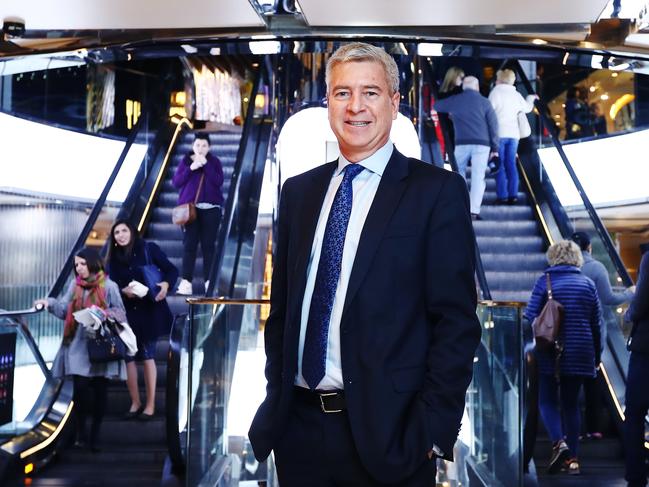 21/08/2018: The owner of Westfield shopping centres in Australia, Scentre Group, have reported a net profit of $1.46 billion. CEO, Peter Allen, at the Westfield shopping centre in Sydney on Tuesday. Hollie Adams/The Australian