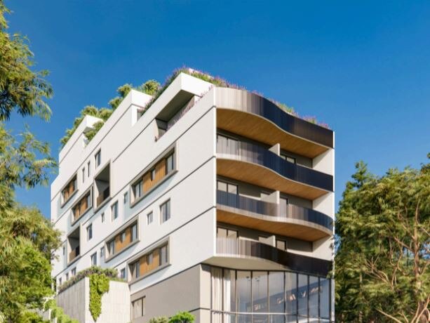 A DA has been lodged for an 18-unit, seven-storey apartment building on a very steep block at 2 Margin St, Gosford. Picture: supplied