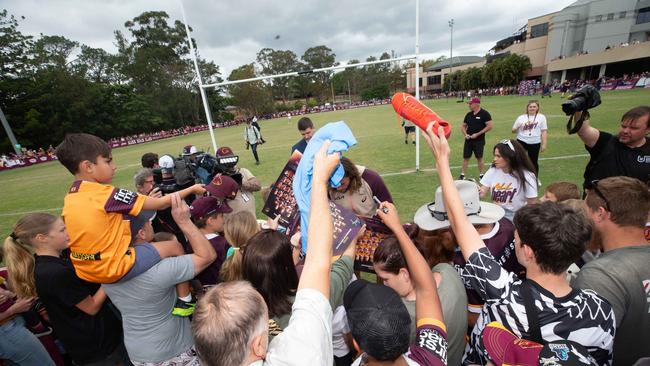 Brisbane Broncos training and fan day at Red Hill ahead of the Grand Final this weekend against Penrith.