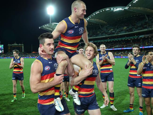 Thompson celebrating in style.