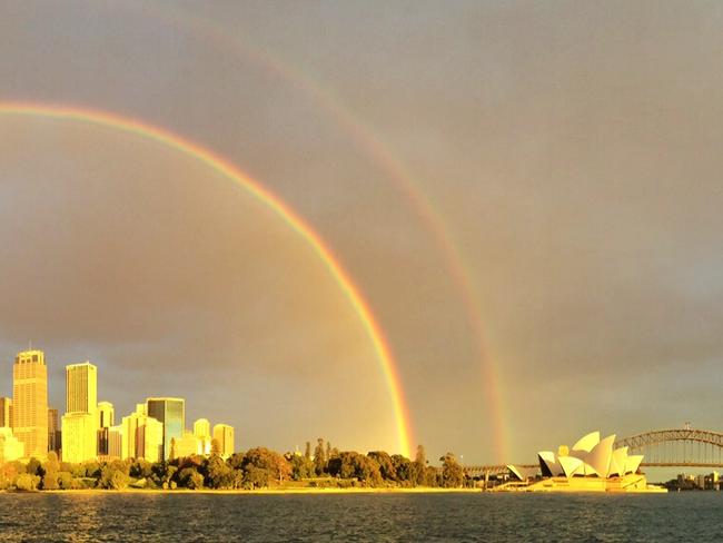 Remember the time a double rainbow appeared? Picture: Michelle Payne