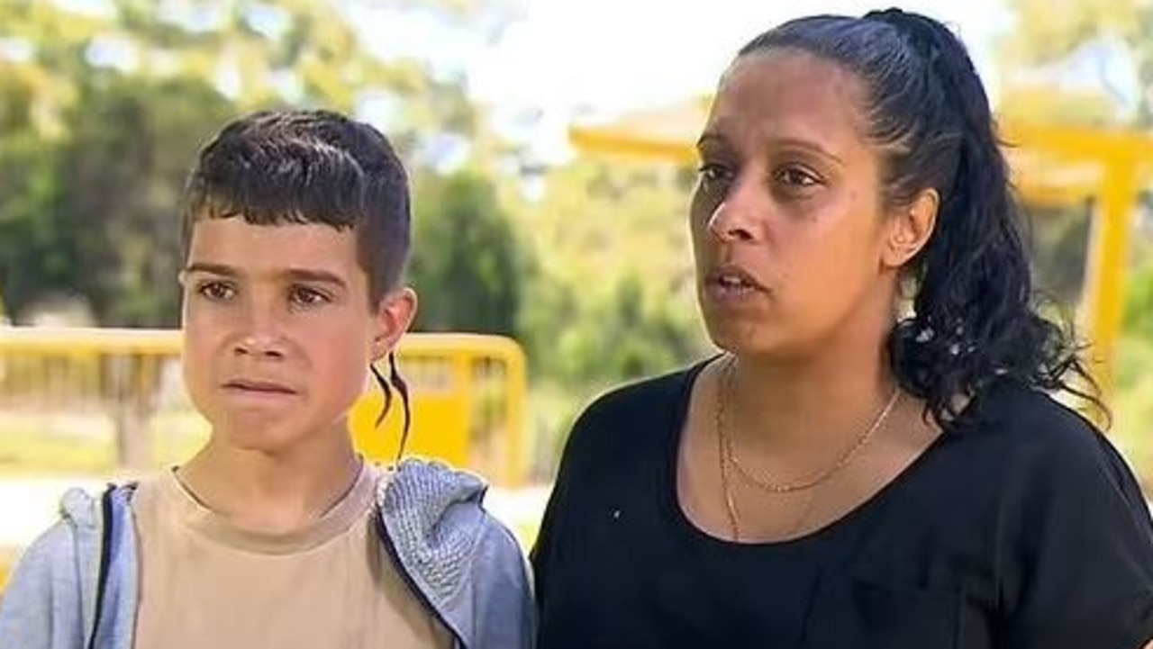 His mother Jaycinta was left traumatised after the brutal assault. Picture: 9News