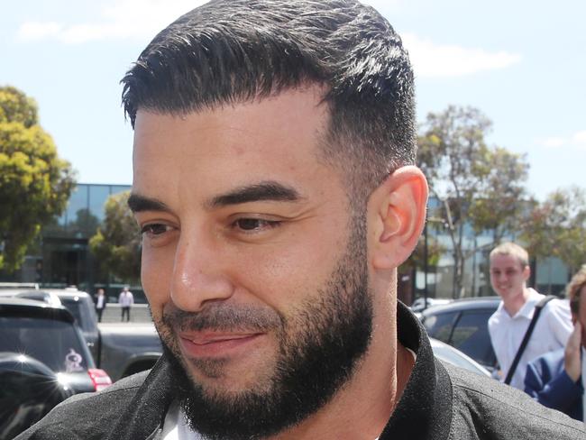 MELBOURNE, AUSTRALIA- NewsWire Photos DECEMBER 11, 2024: Adrian Portelli accused of a hooning incident in 2020, leaves the Sunshine Magistrate Court in Victoria. Picture:  NewsWire/ David Crosling