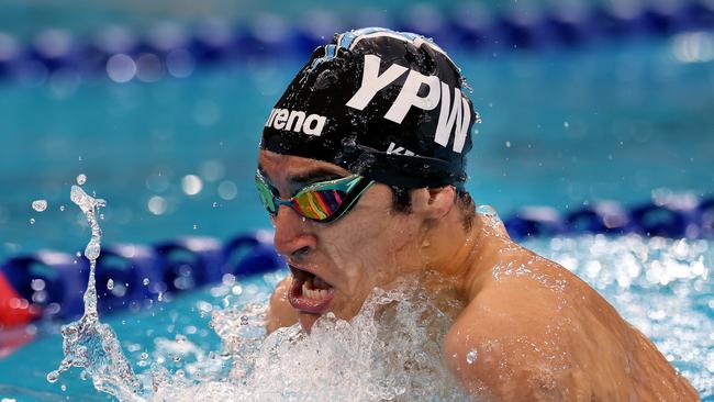 Ahmed Kelly during the 2nd day of the Sydney Sprints, Australian Short Course Championships held at Sydney Olympic Park Aquatic Centre in Homebush, 14 September, 2023. Picture: Toby Zerna