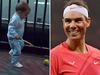 Tennis world melts over Nadal’s kid