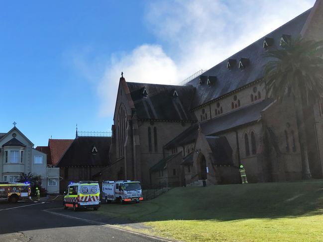 A fire has broken out at St Carthage's Cathedral in Lismore.