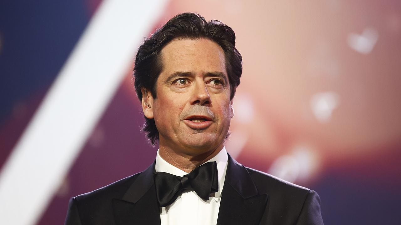 AFL CEO Gillon McLachlan has clarified his comments on Brownlow medallist Patrick Cripps escaping suspension for a bump late in the season. Picture: Getty Images