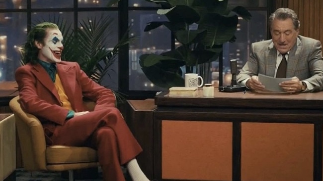 Joaquin Phoenix and Robert De Niro in <i>Joker</i>.