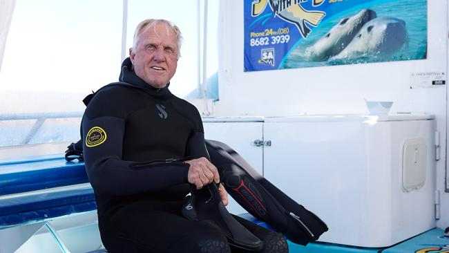 LIV Golf CEO Greg Norman Shark Cage Dive experience in the Eyre Peninsula ahead of this weekend's LIV Golf Adelaide