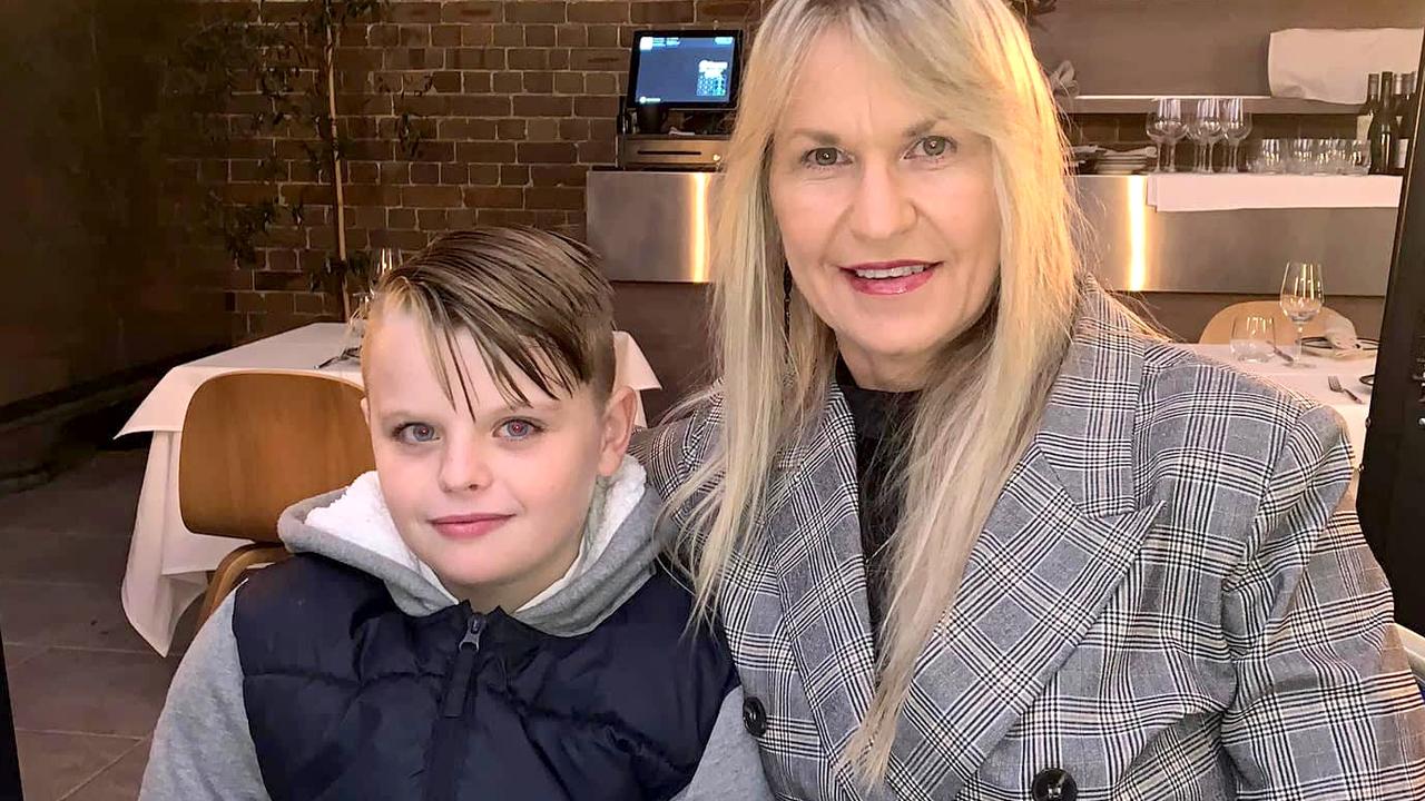Tristian Frahm with his grandmother, Samantha Skerritt. Photo Supplied
