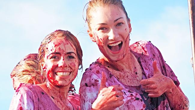 The Grape Crush is one of the most iconic events at the Apple and Grape Harvest Festival each year.