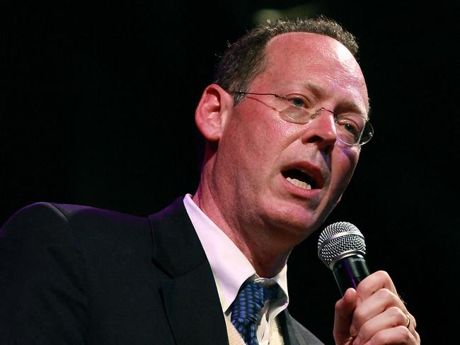 (FILES) In this file photo taken on November 3, 2008, Dr. Paul Farmer, Founding Director of Partners in Health, addresses attendees at the Kageno Harambee gala at Stephan Weiss Studio in New York City. - Partners In Health announced today that Farmer, its founding director, has passed away unexpectedly at the age of 62. (Photo by Will Ragozzino / GETTY IMAGES NORTH AMERICA / AFP)