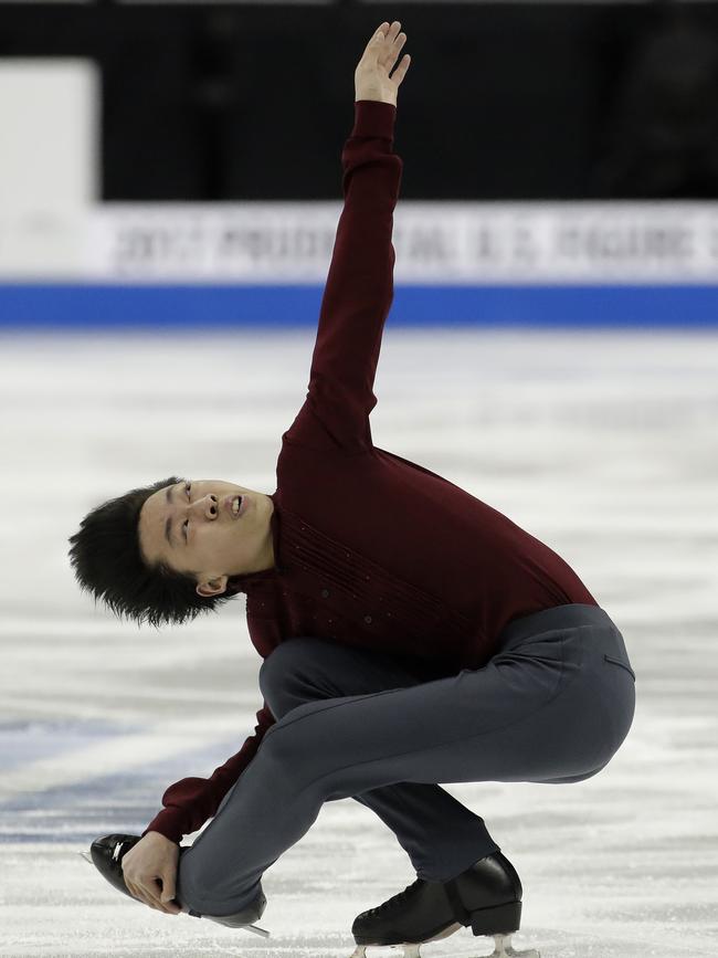 Vincent Zhou in action.