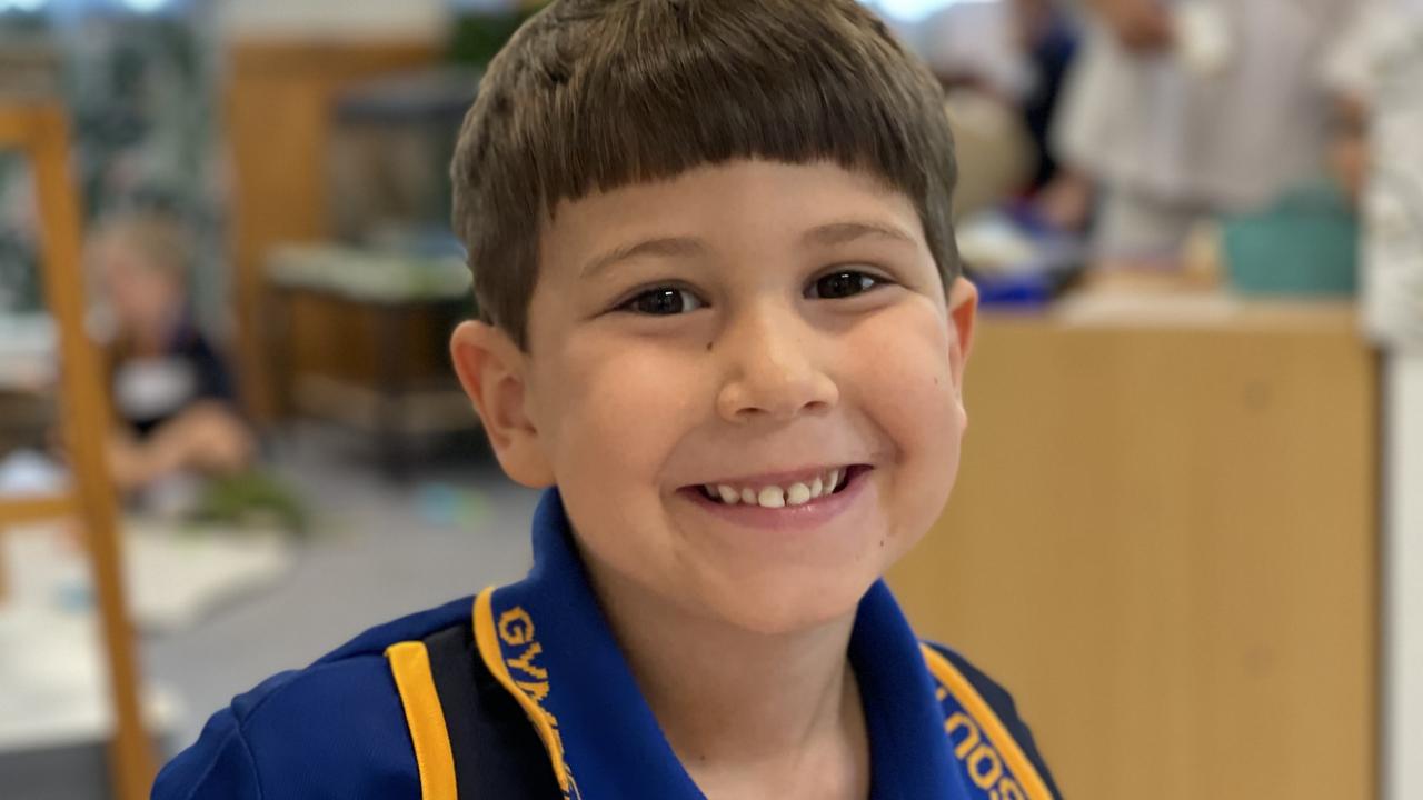 Levi Mawson – Gympie South State School prep students on first day, Monday January 22, 2024.