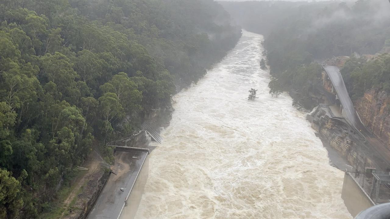 Warragamba Dam on March 21. Picture: Water NSW