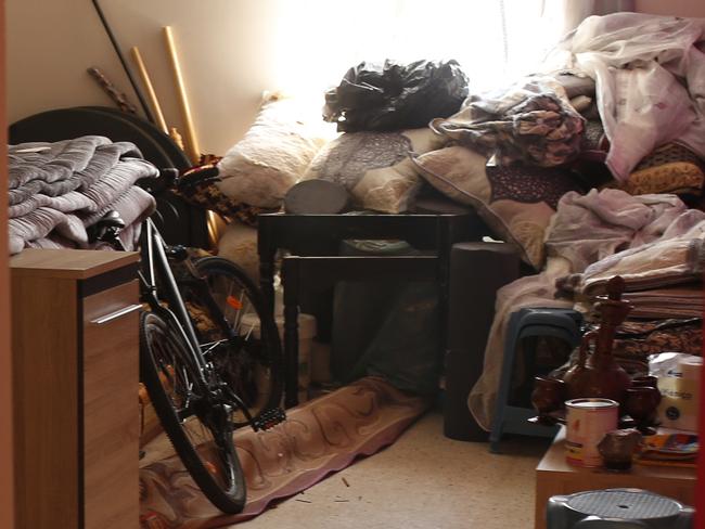 Personal belongings lie in a room after a police raid on the house of the Oukabir family where Driss Oukabir and Moussa Oukabir, two possible suspects lived in Ripoll, north of Barcelona. Picture: AP