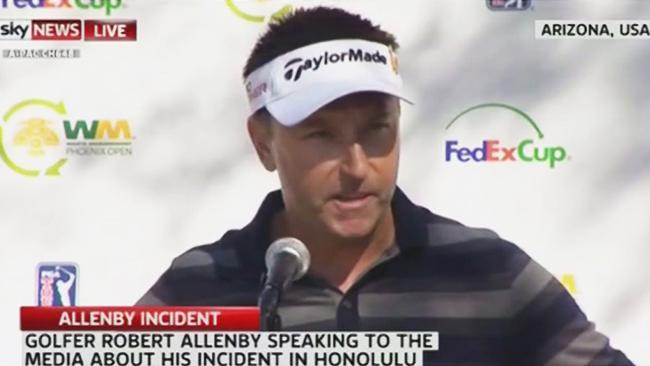 Robert Allenby says he has never lied over Honolulu incident