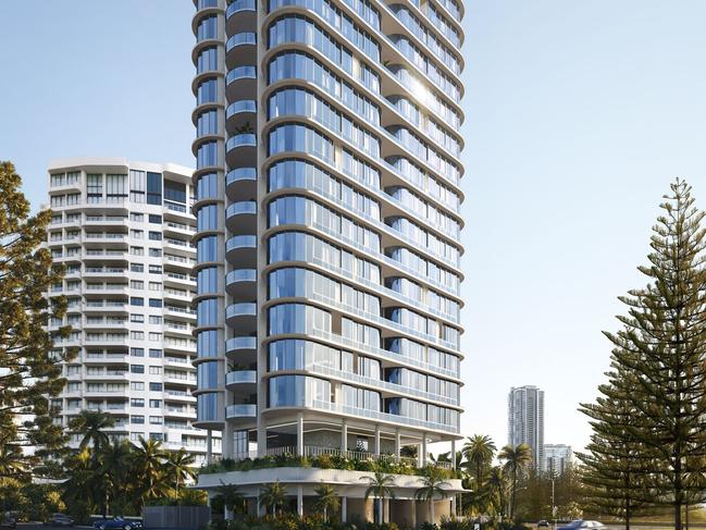 The Monaco building planned for Main Beach on the Gold Coast.