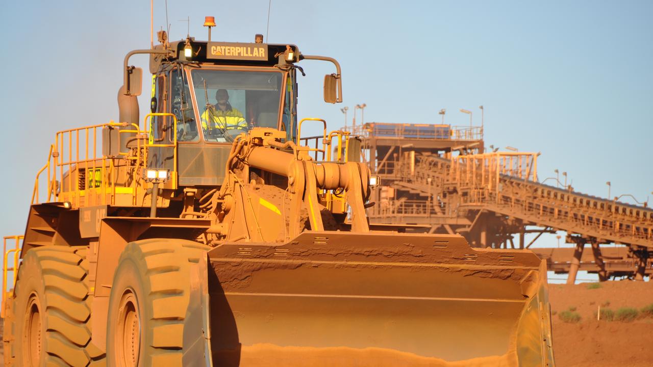 The iron ore-driven budget surpluses of recent years are poised to collapse. Picture: AAP Image/Kim Christian