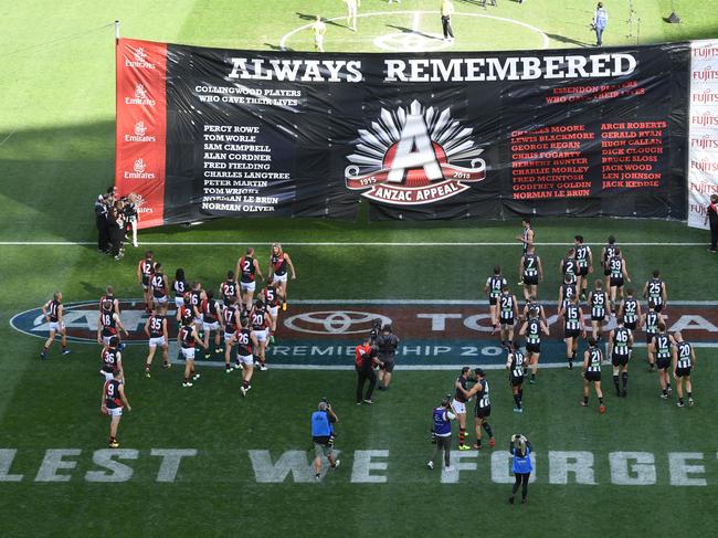 General public tickets for this year’s Anzac Day game have already been sold. 