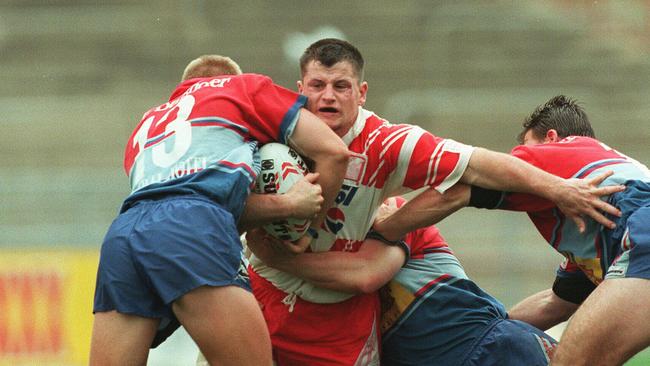 Danny Nutley playing for Redcliffe