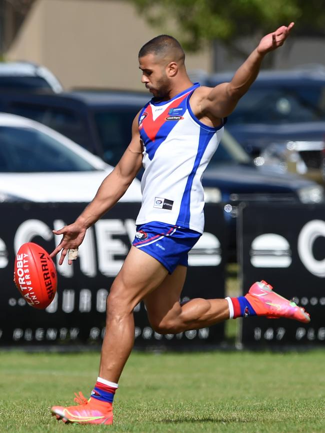 Ahmed Saad in action for West Preston-Lakeside. Picture: Steve Tanner