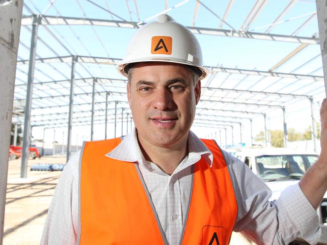 Ahrens Group managing director Stefan Ahrens on construction site at Gillman, SA.