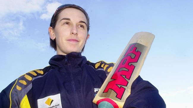 Michelle Goszko was a popular member of the Australian cricket team in the 2000s. Picture: John Appleyard