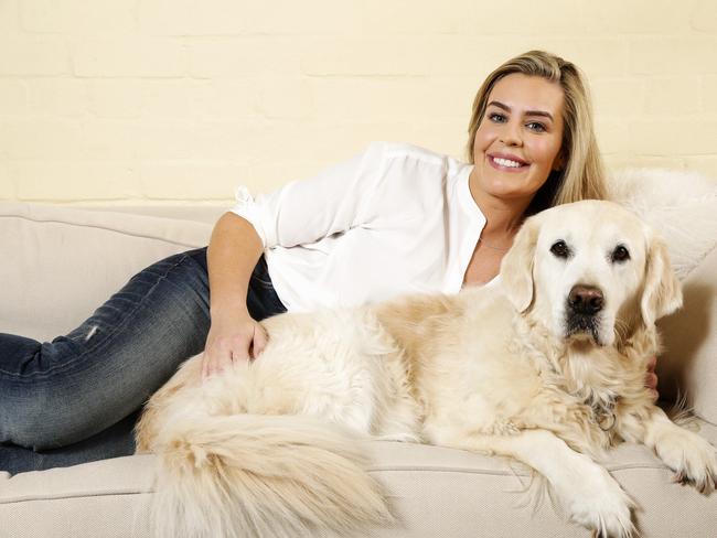 Dr Kate Adams says dogs are less likely to disrupt a woman’s sleep than a partner. Picture: Justin Lloyd