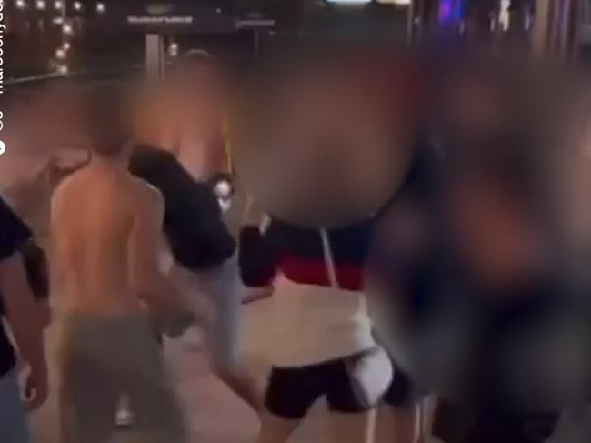 WATCH: Massive eshay brawl outside popular waterfront venue