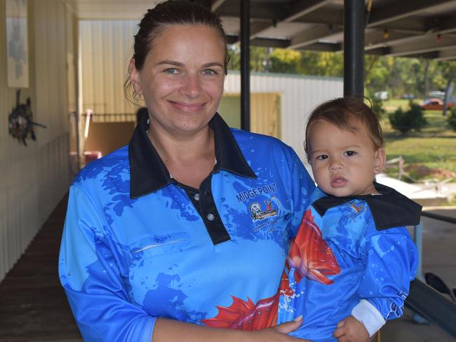 Nicole and Muprhy Holland talk about their favourite fishing spots off Midge Point at the Daily Mercury My Town meeting. Picture: Lillian Watkins