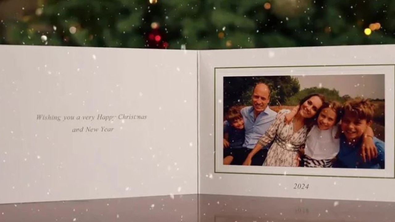 The Wales’ have released their Christmas card. Picture: Kensington Palace/The Prince and Princess of Wales