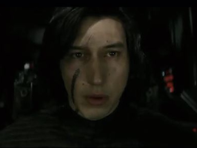 Adam Driver returns as Kylo Ren in Star Wars The Last Jedi. Picture: Supplied