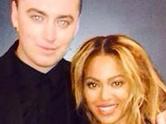 Behind The Scenes 2014 MTV VMAs... Sam Smith pictured with Beyonce posts, "You're gonna wanna open this..." Picture: Twitter