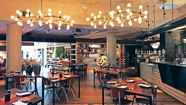 Inside the beautiful Monster Kitchen & Bar.