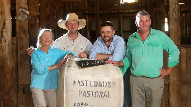 Marcus and Tom Hooke, with parents Diane and Bill, at Warwillah, Wanganella NSW. Picture: Yuri Kouzmin